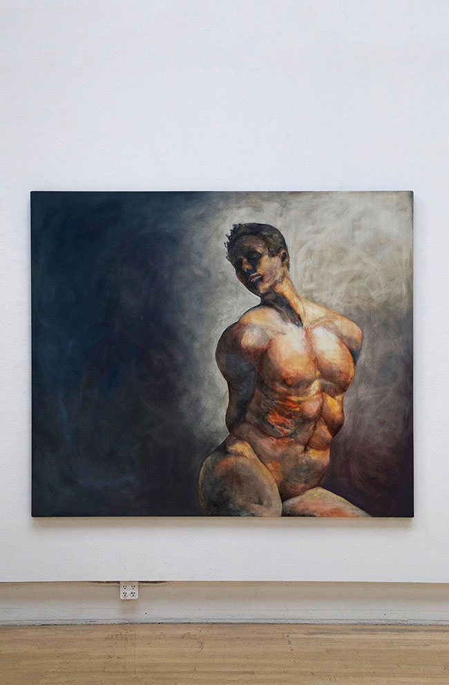 Torsion, 2019, Oil on Canvas (Painting by Karl Daum)